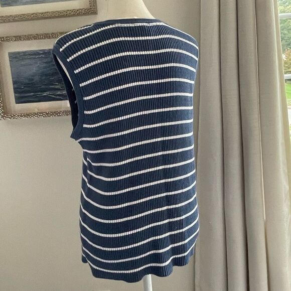 Pierre Cardin striped sweater vest size XL NWT - Picture 3 of 9